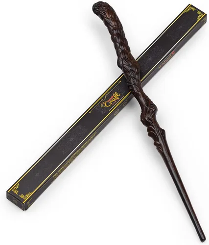 Vista 3 de Handicraftviet Phoenix's Tail Wand, Hand – Carved Wooden Wizard Wands for Magical Adventure, 15In Wood Wands for Child and Adult, Great Party