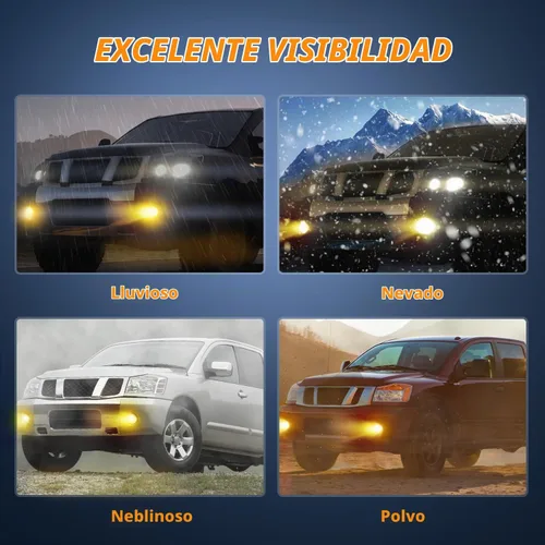 Vista 4 de Nilight - Conjunto de luz antiniebla compatible con Nissan Armada 2005 2006 2007