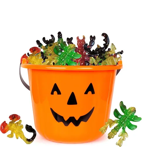 Vista 5 de Halloween Large Creepy Gummy Candy, Soft Chewy Gummy Candies, 4 Gummies per Pack (4 Large Gummies)