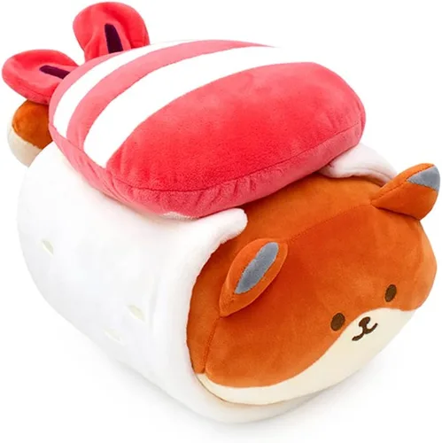 Vista 15 de Anirollz Puppiroll de peluche en atuendo de burrito – Animal de peluche Kawaii con disfraz extraíble – Lindo juguete de peluche blandito, regalo