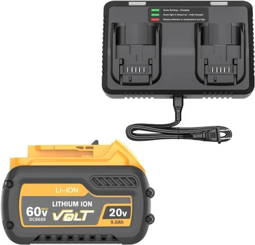 Vista 10 de OUTMX Baterías 9Ah compatibles con batería Dewalt 20V/60V Herramientas eléctricas DCB609 DCB606 DCB200 DCB182 (1BAT)