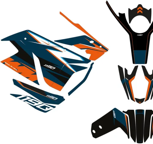 Vista 3 de Nuevo Kit gráfico para KTM 1090/1190 Adventure Decal Sticker (RN-N) (1090 ADVENTURE S, BRILLANTE)
