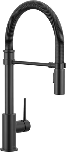 Vista 24 de Delta Faucet Trinsic Pro - Grifo de cocina de estilo comercial, grifos de cocina con rociador desplegable, grifo de fregadero de cocina, grifo