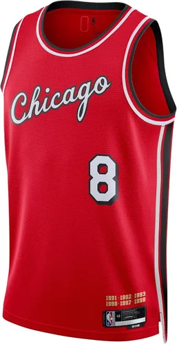Vista 2 de Zach LaVine Chicago Bulls Red #8 Infants Toddler City Edition Swingman Jersey