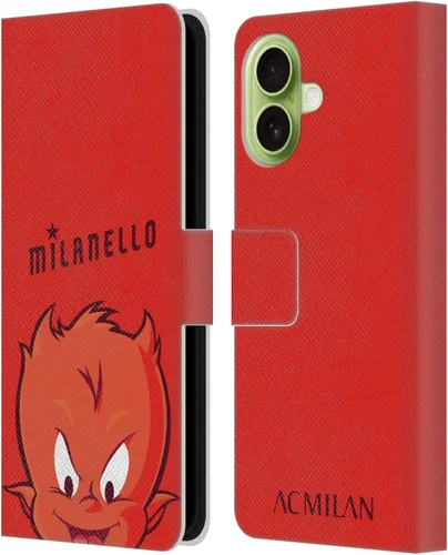 Vista 9 de Head Case Designs Officially Licensed AC Milan Dream Big Children Leather Wallet Case Compatible with Apple iPhone 11