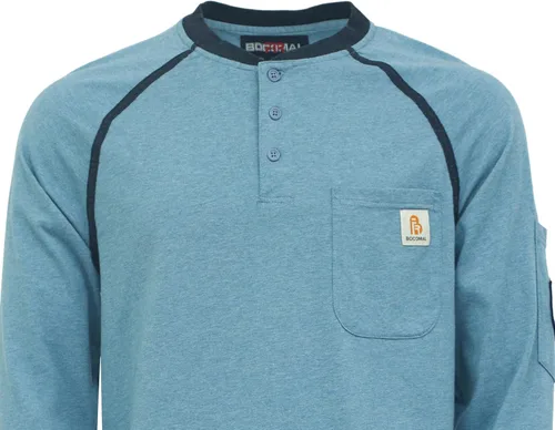 Vista 22 de BOCOMAL FR Shirts - Camisa ligera de 5.5 onzas de manga corta y resistente al fuego/ignífuga