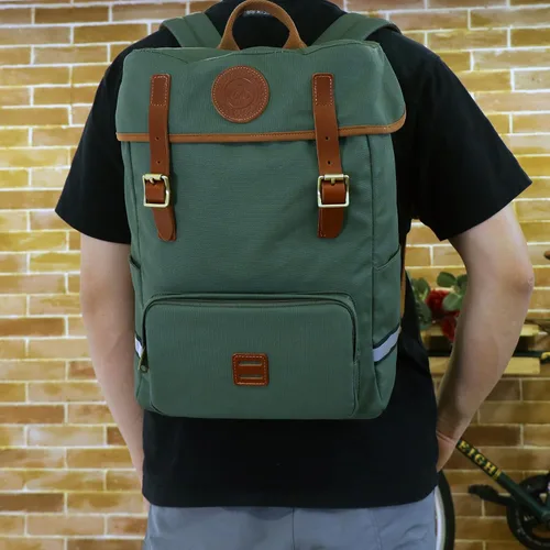 Vista 7 de TOURBON - Alforjas de bicicleta 2 en 1 que se convierten en mochila 15L Bicicleta Asiento Trasero Bolsa de Tronco de Almacenamiento de Equipaje