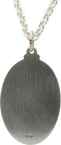 Vista 16 de Collar con medalla de St Christopher – Medallón oval de plata de ley y cadena – Grabado personalizado – Caja de regalo