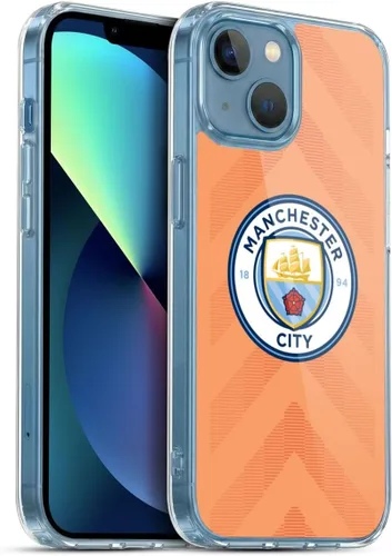 Vista 150 de Head Case Designs Funda de gel con licencia oficial del Manchester City Man City FC Away 2022/23 [protección de grado militar] compatible con Apple