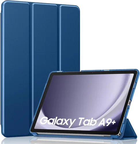 Vista 20 de MoKo para Galaxy Tab A9 Plus/A9+ Funda de 11 pulgadas 2023, funda de PC delgada con soporte y parte trasera translúcida para Galaxy Tab A9 Plus