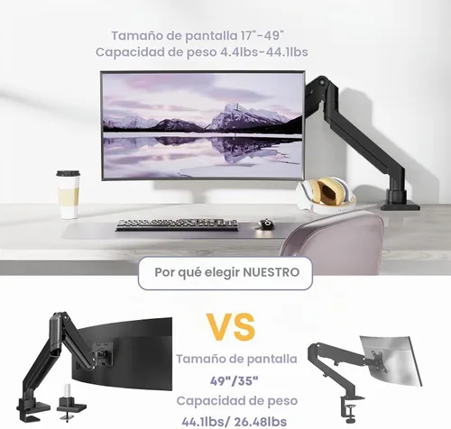 Vista 4 de Brazo de monitor
