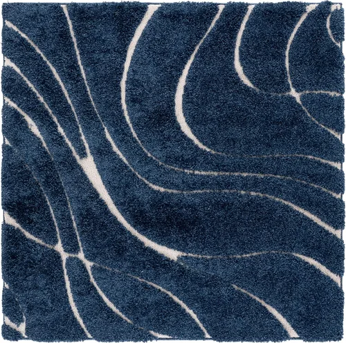 Vista 106 de Safavieh Florida Shag Collection - Alfombra de área de 2 x 3 pies, color crema/beige, diseño geométrico, felpa de 1.2 pulgadas de grosor, ideal