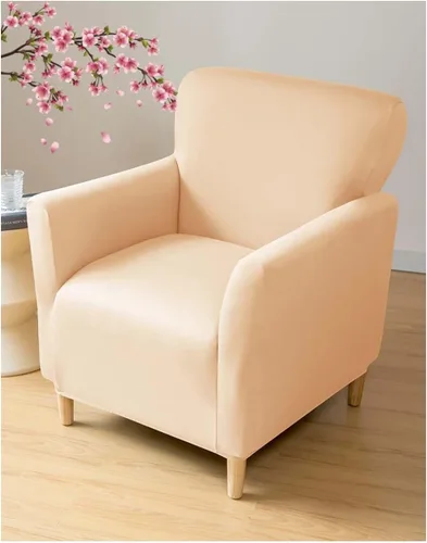 Vista 6 de Fundas elásticas para sillón de sala de estar, fundas protectoras para perros, mascotas y niños, diseño de jacquard con patrón de 1 asiento pequeño