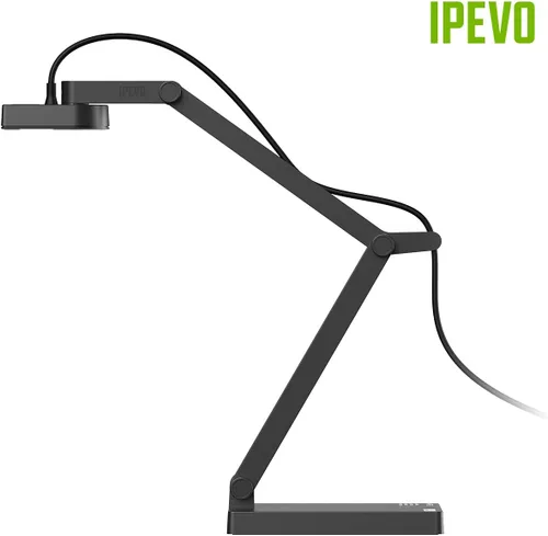 Vista 3 de IPEVO V4K PRO Cámara de documentos USB Ultra HD con micrófono mejorado con AI, para visualización en aula, enseñanza en línea, trabajo desde casa