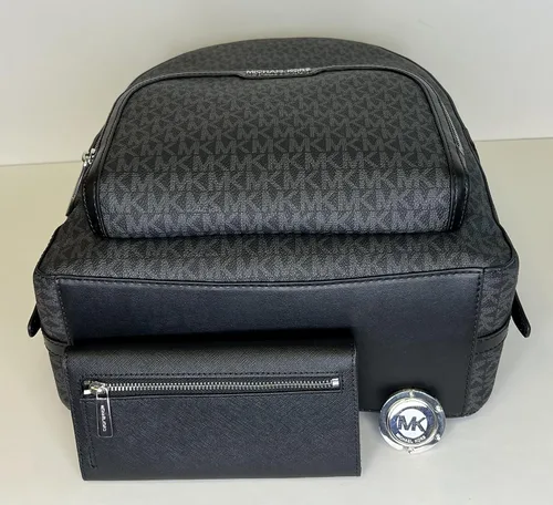 Vista 5 de MICHAEL Michael Kors Jaycee - Mochila grande con bolsillo con cremallera y gancho grande para cartera triple
