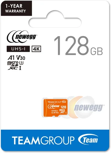 Vista 7 de NEWEGG Tarjeta microSDXC A1, velocidad de lectura de hasta 100 MB/s, 128 GB para cámaras, drones y teléfonos inteligentes Android, 4K UHD U3 V30