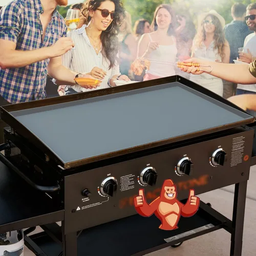 Vista 6 de Alfombrilla de silicona de 22 pulgadas para Blackstone Griddle Top, cubierta protectora de silicona 100% para parrilla Blackstone