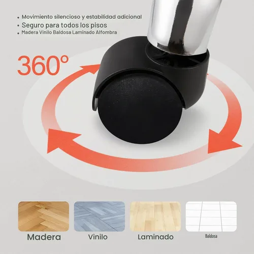 Vista 6 de Nova Microdermabrasion - Taburete giratorio para salón de microdermoabrasión, taburete ajustable para tatuaje, oficina, masaje, médico, facial, spa
