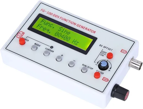 Vista 8 de Generador de funciones -FG-100 DDS Generador de funciones Seno Frecuencia 1HZ‑500KHz Contador Fuente de Señal Generador Medidor