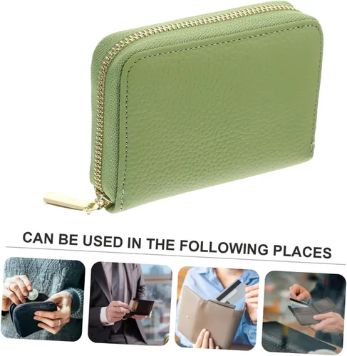 Vista 6 de Tofficu 2pcs Wallet Business Carteras Para Hombres De Cuero Original Billeteras De Hombres Cuero Original Bag Pouch Fashion Purse Small Cards