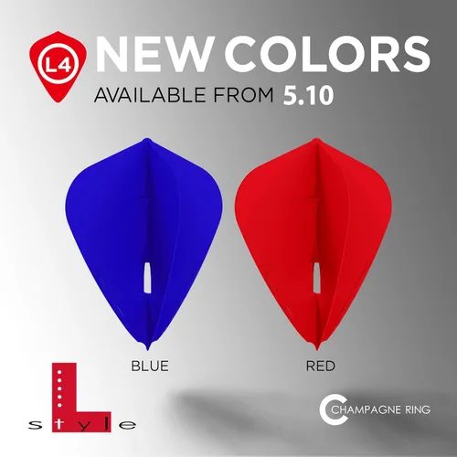 Vista 3 de LSTYLE Dart Flights: L4 PRO Kite - para punta suave y punta de acero