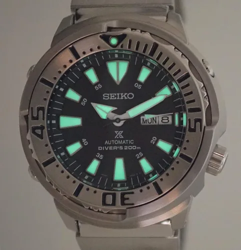 Vista 3 de Seiko Prospex SRPE85K1 - Reloj automático de acero para hombre, 656.2ft