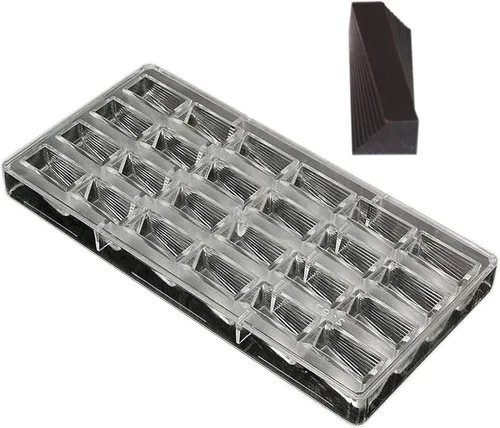 Vista 12 de Grainrain molde de chocolate de policarbonato, molde de barra de chocolate de policarbonato en forma de corazón, regalo para el día de San Valentín 1