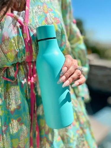 Vista 3 de LaserGram Botella de agua de acero inoxidable de doble pared, el mejor compañero de trabajo del mundo, grabado personalizado incluido
