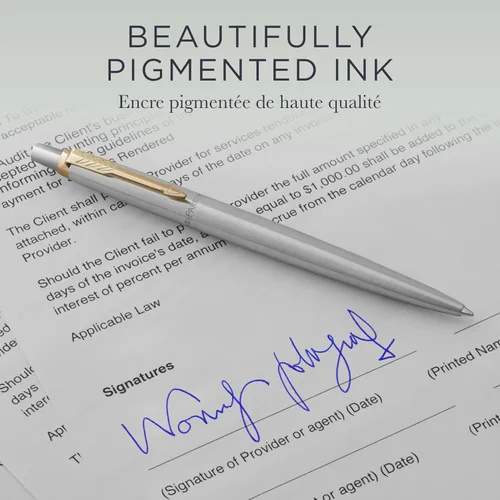 Vista 5 de PARKER QUINKflow - Recambio de tinta para bolígrafo, punta media, azul, paquete de 2