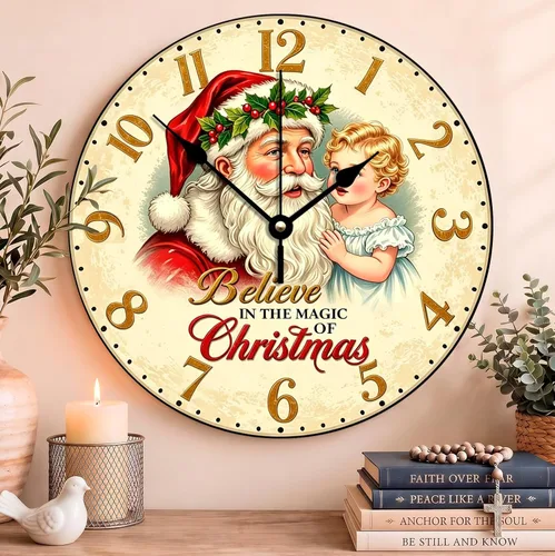 Vista 95 de Reloj de pared con versículo bíblico, con cita religiosa, reloj de madera, texto inspirador cristiano, reloj de madera rústico personalizado