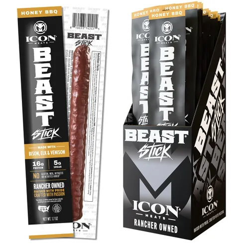 Vista 8 de ICON Meats BEAST Stick Sampler, palitos de carne con alto contenido