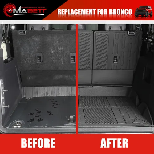 Vista 3 de Mabett - Respaldo de asiento y forro de carga para Ford Bronco 2021-2026 de 4 puertas
