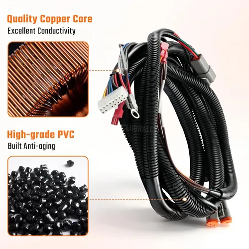 Vista 5 de CLUBRALLY Arnés de cableado de control de carrito de golf para Club Car DS - Controlador negro#1510-5201, Arnés de cableado completo para vehículo