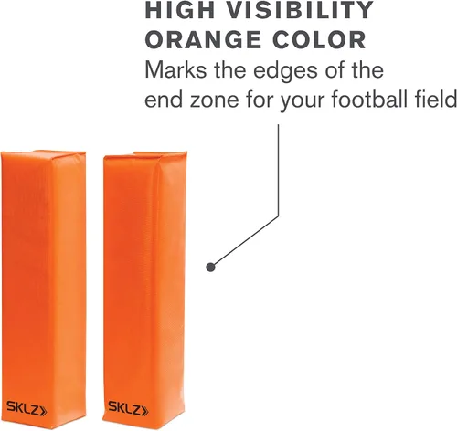 Vista 4 de SKLZ Pilones de fútbol End Zone (1 par), naranja