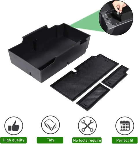Vista 3 de PIUGILH Caja de almacenamiento para reposabrazos de automóvil compatible con Subaru Crosstrek 2023 2024/Subaru Impreza 2024, organizador de consola