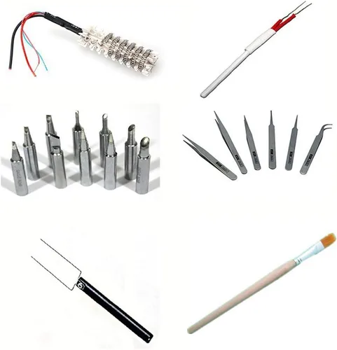 Vista 8 de 8586 AC 110V 700W 2 en 1 SMD Rework Estación de soldadura pistola de aire caliente hierro de soldadura con regalos gratis para reparación