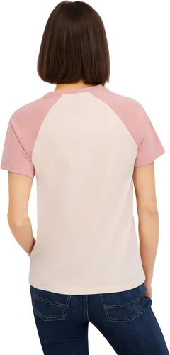 Vista 3 de Spyder Camiseta de manga corta con estampado floral de aventura para mujer Rubor melocotón
