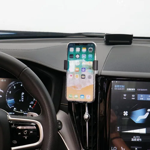 Vista 2 de Soporte de teléfono de automóvil para Volvo XC60 2018-2023, pantalla vertical de gravedad, soporte de teléfono celular para ventilación de aire