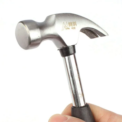Vista 3 de 4 oz Mini Garra Hammer Mango de goma Home Alfombra de pared removedor de uñas con agarre antideslizante de reducción de golpes