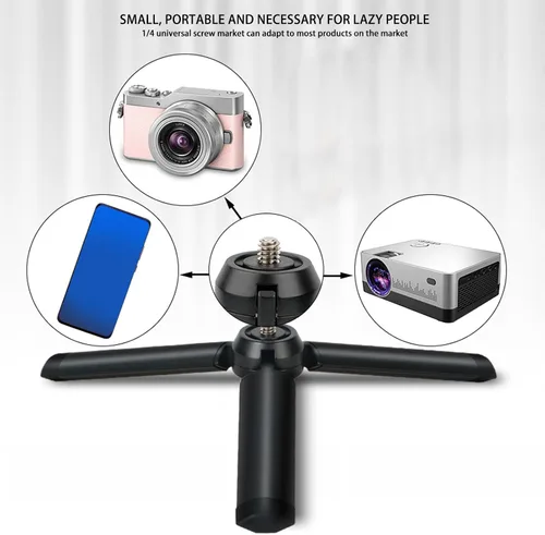 Vista 3 de Soporte de trípode para cámara con control remoto y soporte para teléfono para cámaras Nikon, teléfonos celulares, proyector, cámara web, visores