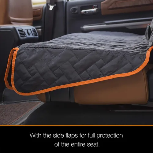 Vista 6 de Funda de asiento trasero resistente para camión, 100% impermeable y sin olor, protector de asiento de perro para F150 F250 Chevy Silverado Ram