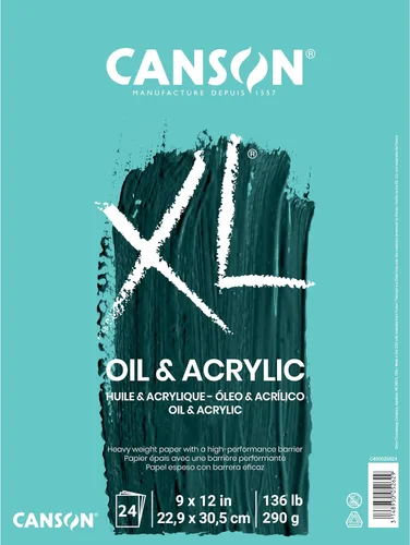Vista 7 de Canson Serie XL Papel para Óleo y Acrílico, Bloc Plegable, 5.5x8.5 pulgadas, 24 Hojas (136lb/290g) - Papel de Artista para Adultos y Estudiantes