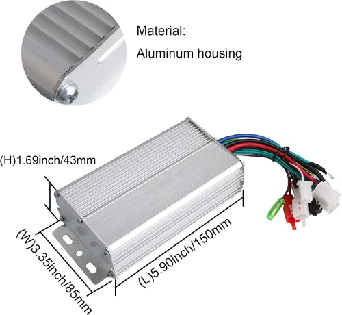 Vista 8 de RDEXP Controlador sin escobillas 36v 500w del motor de las vespas eléctricas de la bici