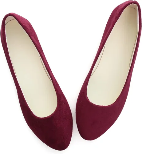 Vista 4 de Zapatos planos para mujer, cómodos, estilo puntiagudo, de Dear Time