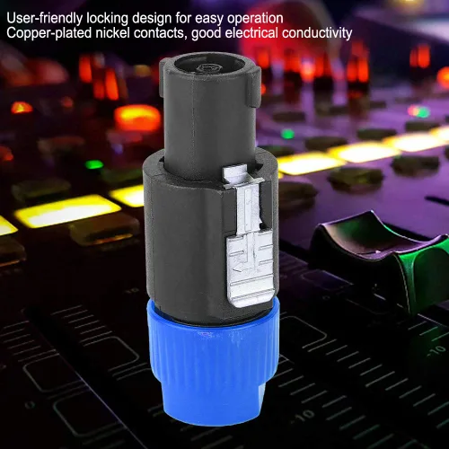 Vista 3 de Fydun 10PCS C NL4FC Conector de altavoz de audio, enchufe de 4 pines, azul