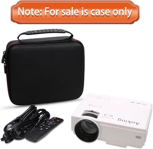 Vista 8 de LTGEM - Funda de proyector para AuKing 2026 actualizada, interior: 8.4"x7.2"x3.2" Compatible con Aurzen EAZZE D1 / TMY y la mayoría de mini