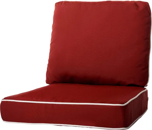 Vista 35 de Quality Outdoor Living - Cojín profundo para asiento y respaldo, 23 x 26 pulgadas, menta
