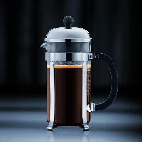 Vista 28 de Bodum Chambord - Cafetera de prensa francesa, Jarra de vidrio, Cromado