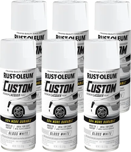 Vista 13 de Rust-Oleum 340569 Pintura en aerosol de laca personalizada para automóviles, 11 oz, gris plateado mate