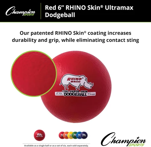 Vista 4 de Champion Sports Rhino Skin Ultramax Dodgeballs